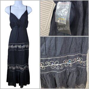 NEW Mlle Gabriel Boho Dress Plus 3X Pinup Flare Skirt Wrap Top Shirred Stretch